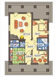 Parter projektu - CUBA A bez garażu