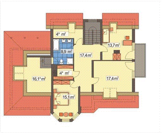 Poddasze projektu - FALA B