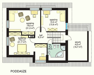 Poddasze projektu - Pogodny