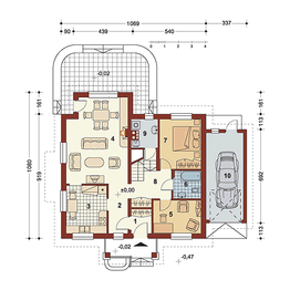 Parter projektu - Lubczyk z garażem