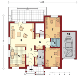 Parter projektu - Storczyk z garażem