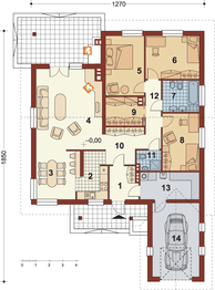 Parter projektu - Aneta z garażem