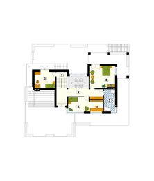 Piętro 1 projektu - Oaza