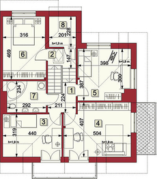 Poddasze projektu - Cassano II