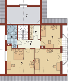 Poddasze projektu - Roseto