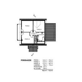 Poddasze projektu - Agat - szkielet drewniany lekki