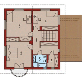 Piętro 1 projektu - Izabela
