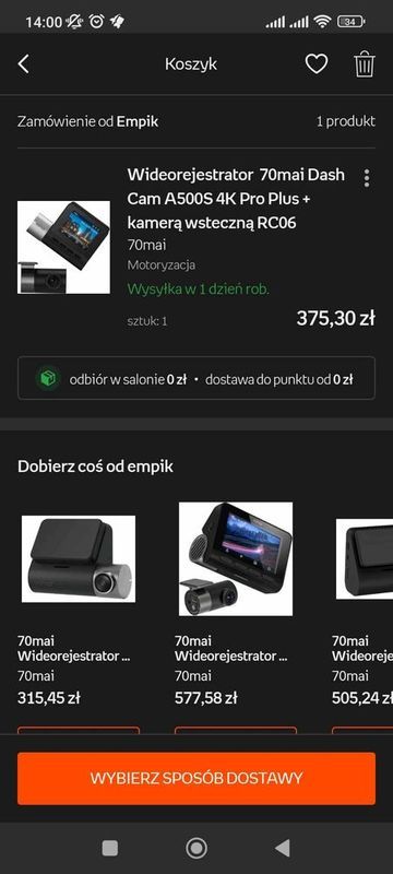 70mai A500S Pro Plus+ RC06 - promocja Empik