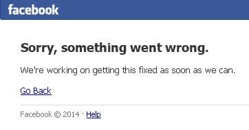 Facebook awaria