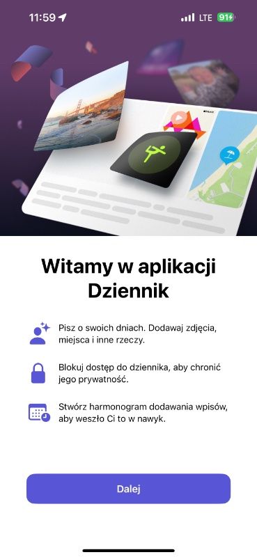 dziennik iOS 17.2