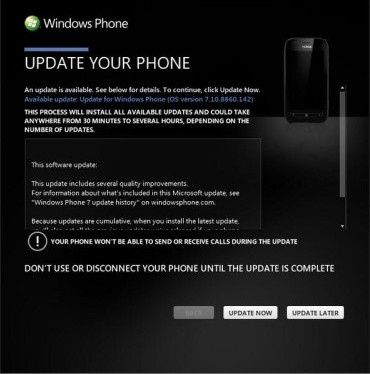 windows phone 7.8 aktualizacja aplikacja