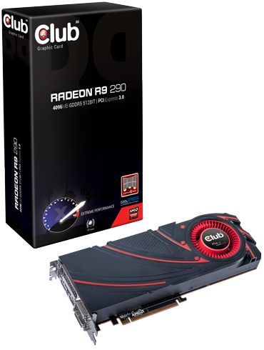 Club3D Radeon R9 290 karta graficzna zdjęcie