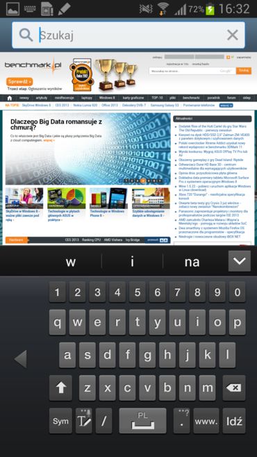 Samsung Galaxy Note II GT-N7100 - oprogramowanie