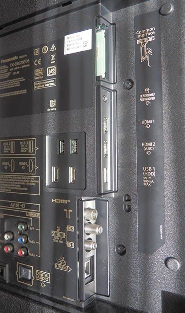 Telewizor Panasonic 55GZ950 - złącza
