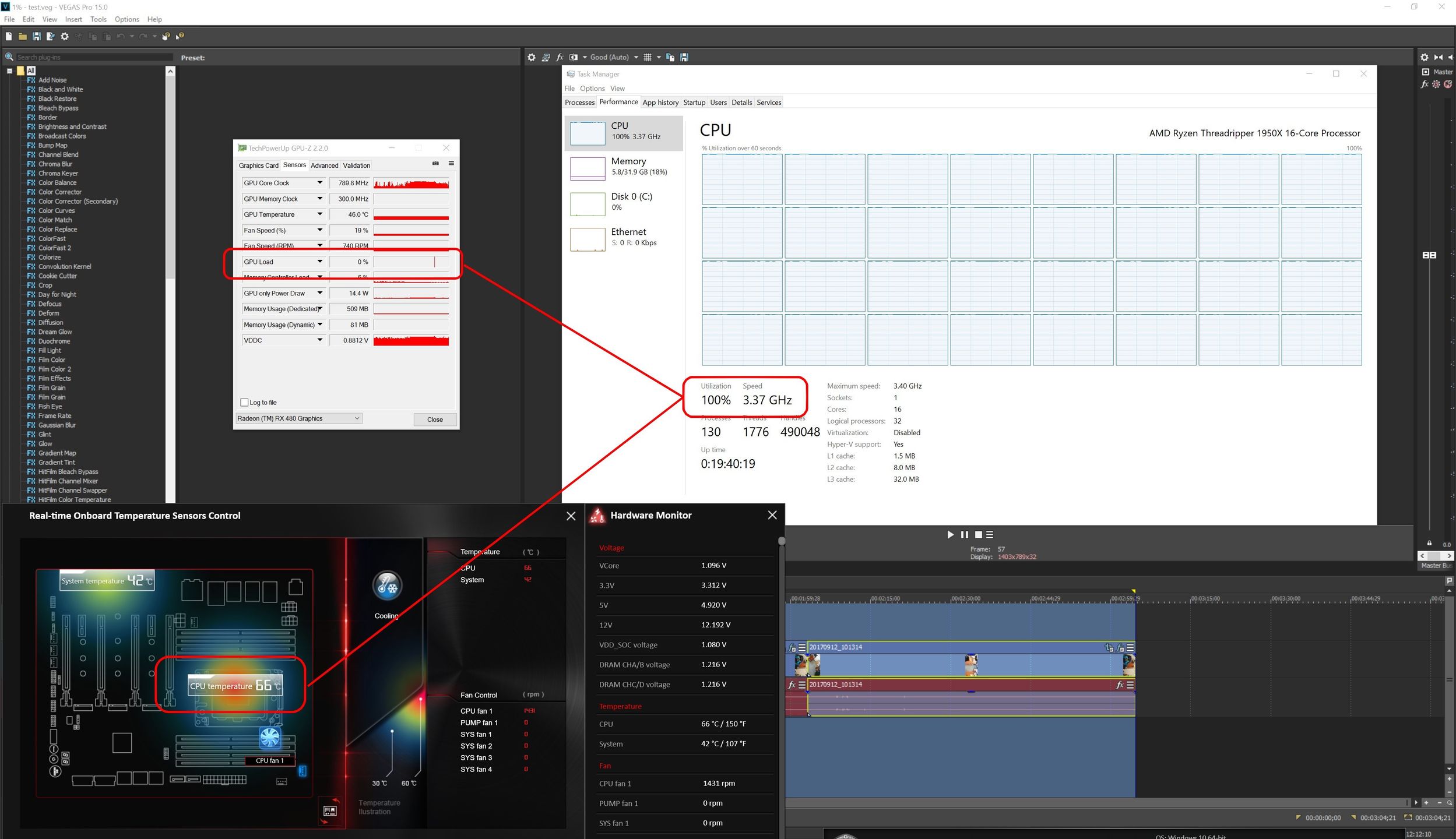 Renderowanie wideo - Vegas Pro 15