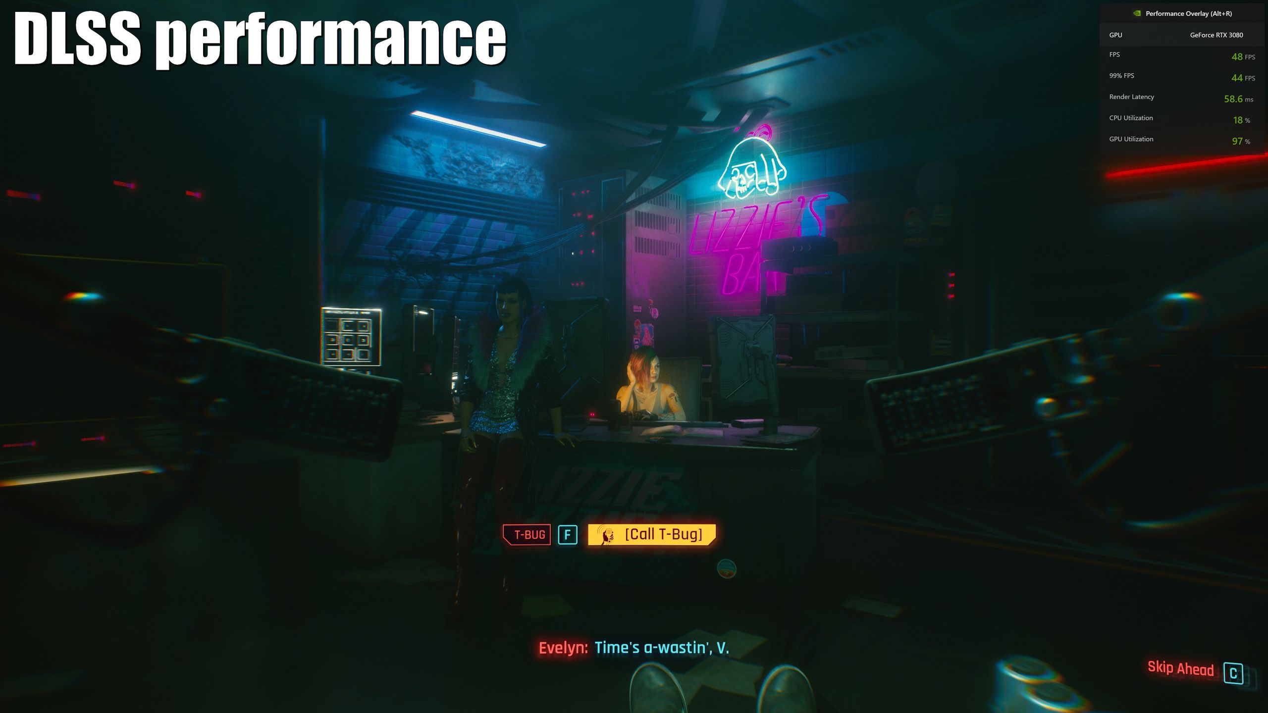 Cyberpunk 2077 - w trybie DLSS Performance