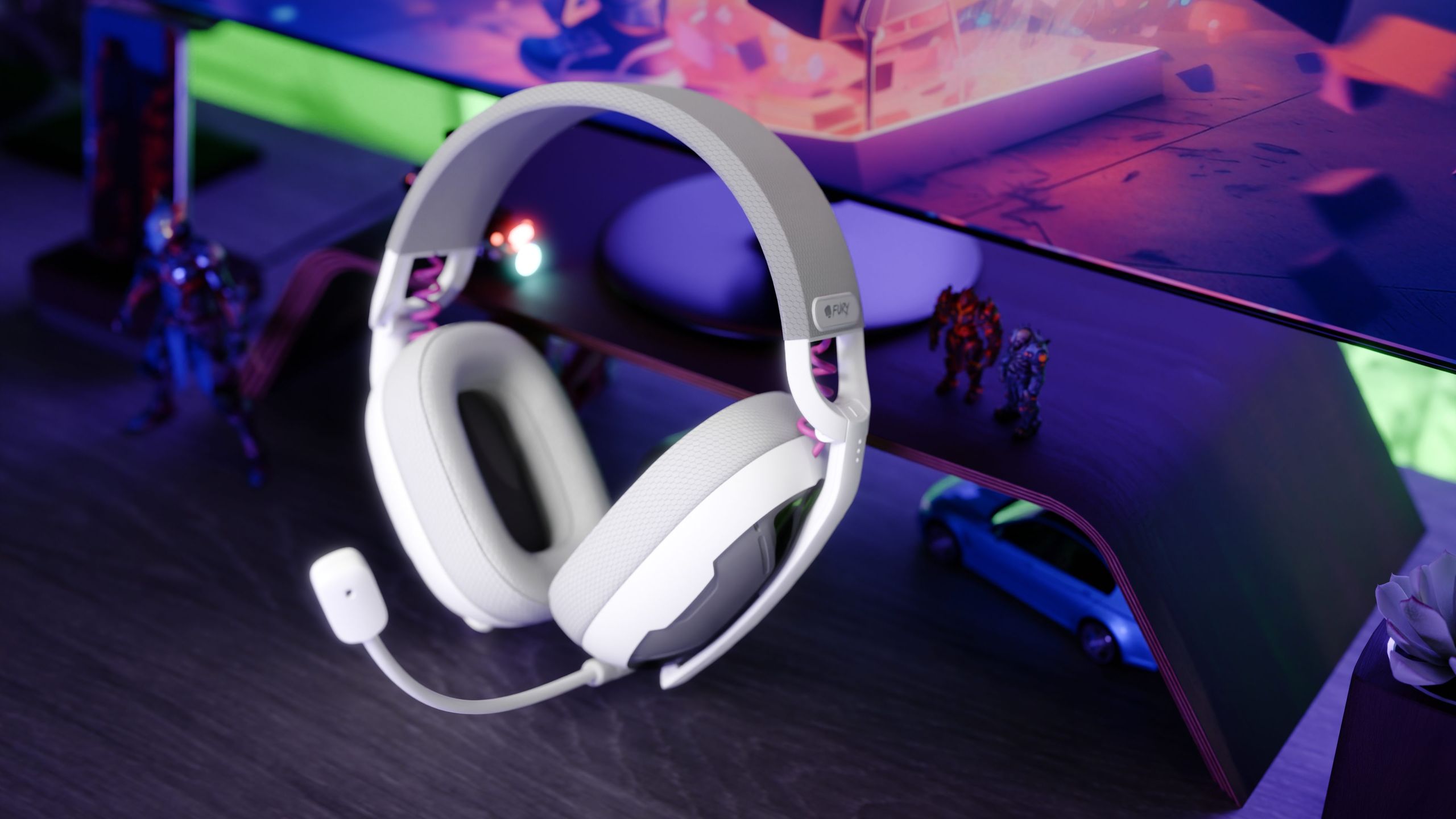 Bezprzewodowe słuchawki gamingowe Fury Fukiya F6 za mniej niż 200 zł zachęcają możliwościami