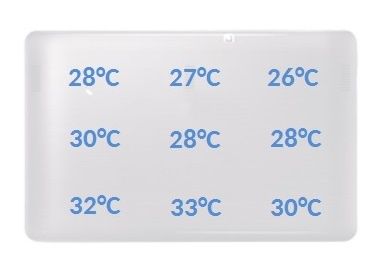 Asus Transformer Book T200TA temperatury spoczynek
