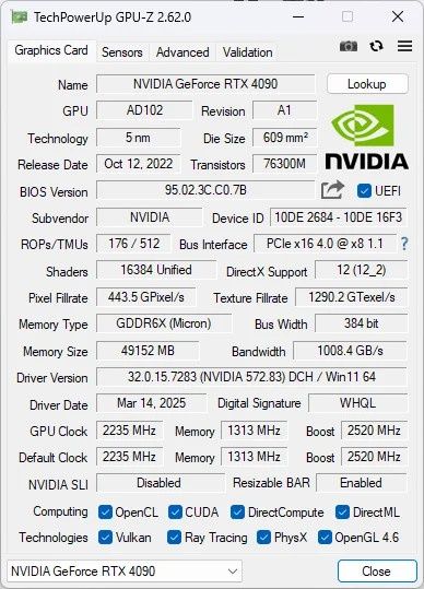 GeForce RTX 4090 - modyfikacja z 48 GB pamięci VRAM