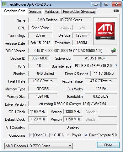 Asus Radoen 7770 DCT