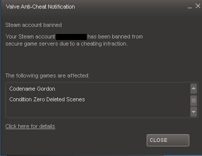 valve anti-cheat vac ban blokada konta