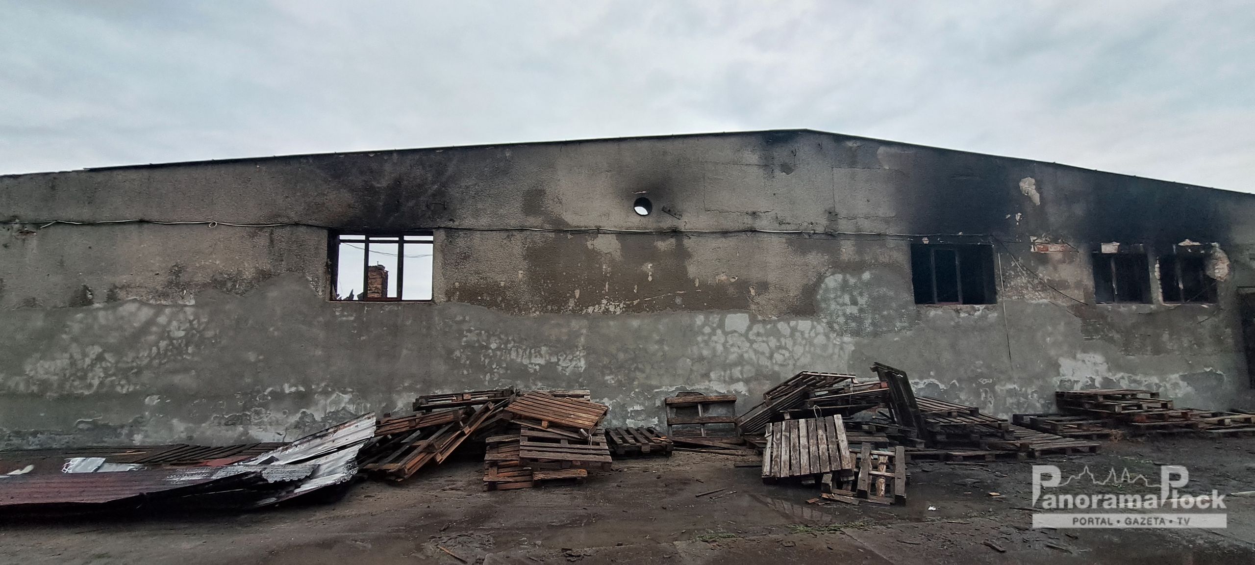 Pożar magazynu zbożowego w Gozdowie 