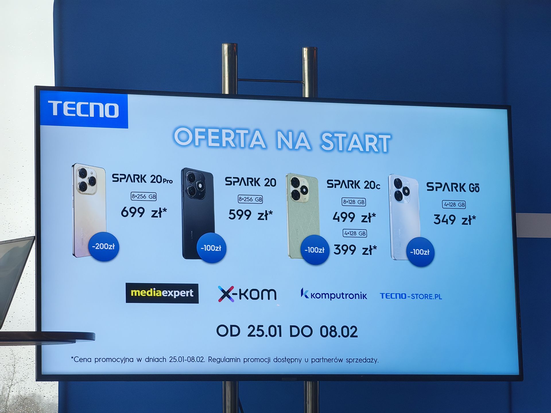 Specjalne oferty cenowe na smartfony Tecno Spark 20