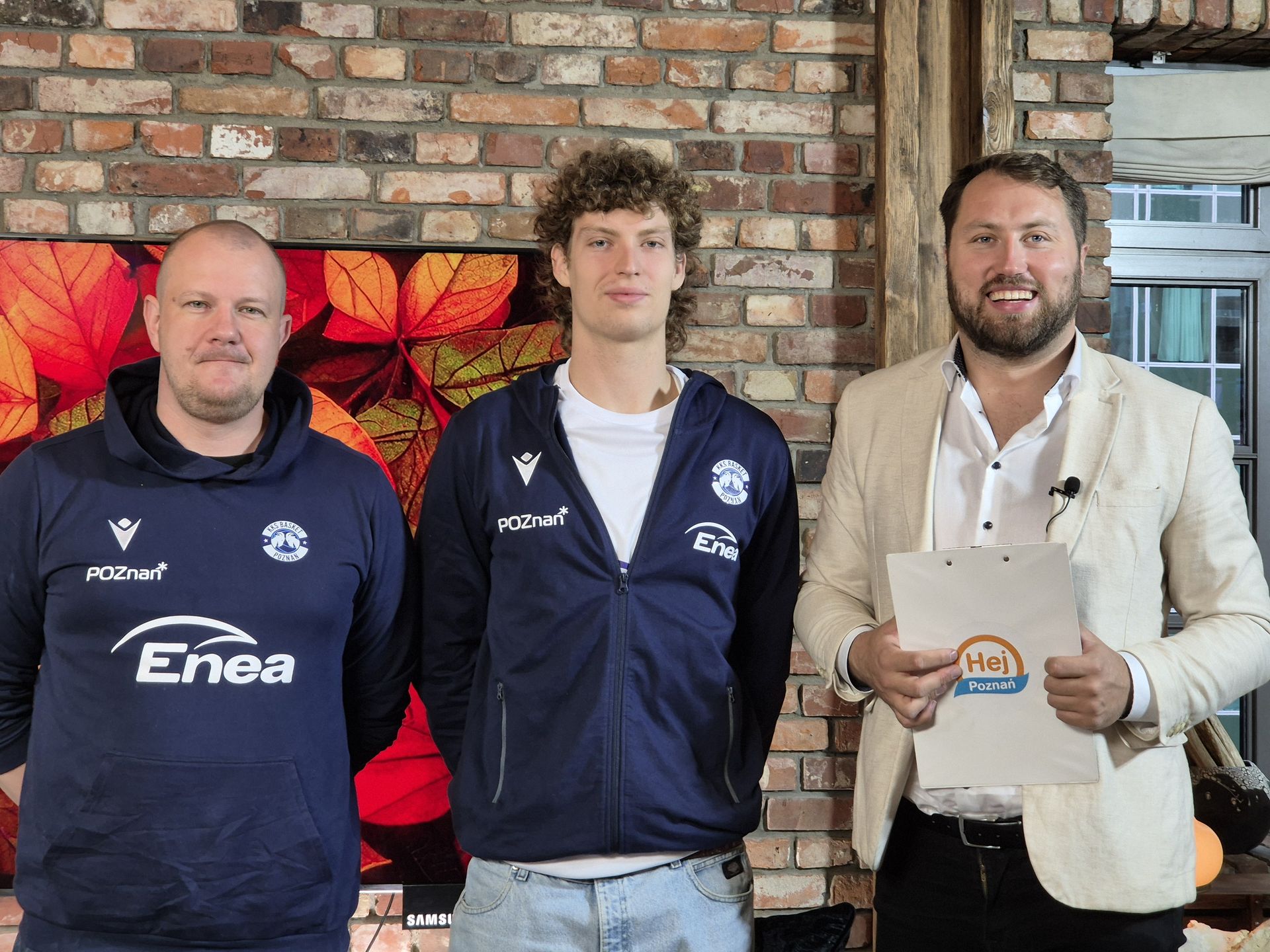 Marcin Kloziński i Jan Nowicki Enea Basket Poznań w "Hej Poznań"