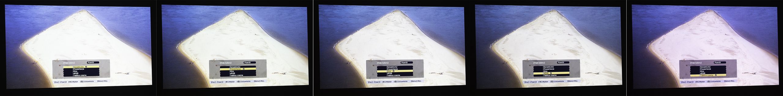 Epson EB-FH52 kolory