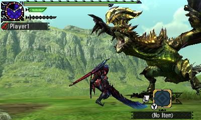 Monster Hunter Generations - szarża gada