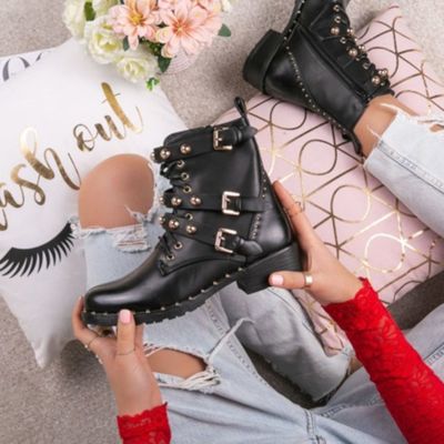 czarne buty damskie zimowe