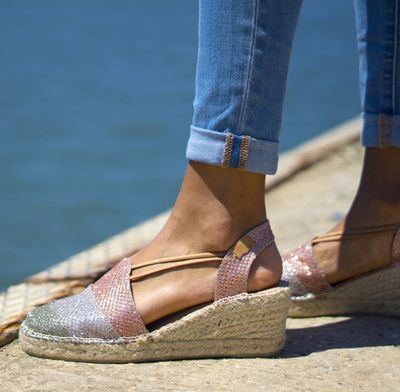 espadryle na koturnie damskie