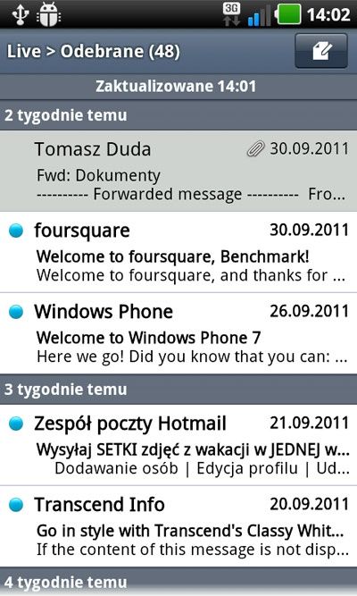 LG Swift 3D - email