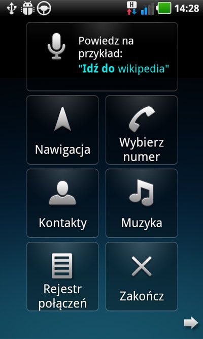 LG Swift 3D - panel samochodowy