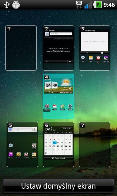 LG Swift 3D - wszystkie pulpity