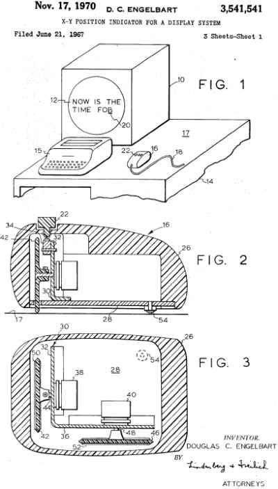 myszka Engelbart patent