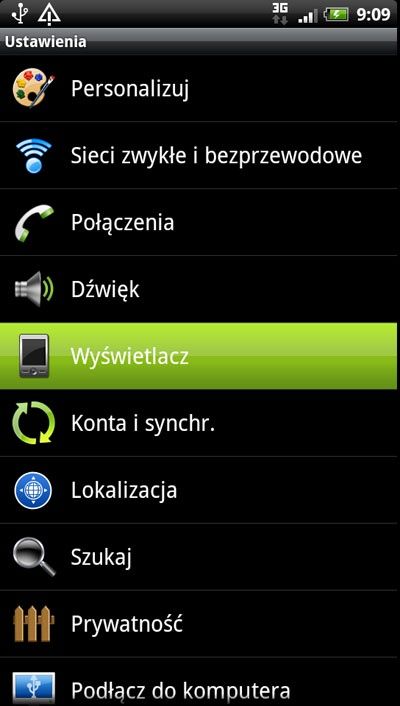 Zmiana czasu blokady ekraniu
