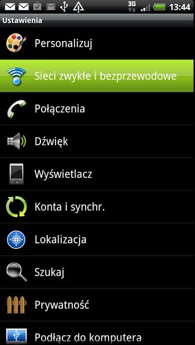 Wyłączanie łączności 3G na stałe