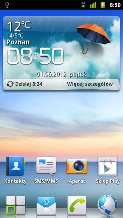 Huawei Honor U8860 - oprogramowanie