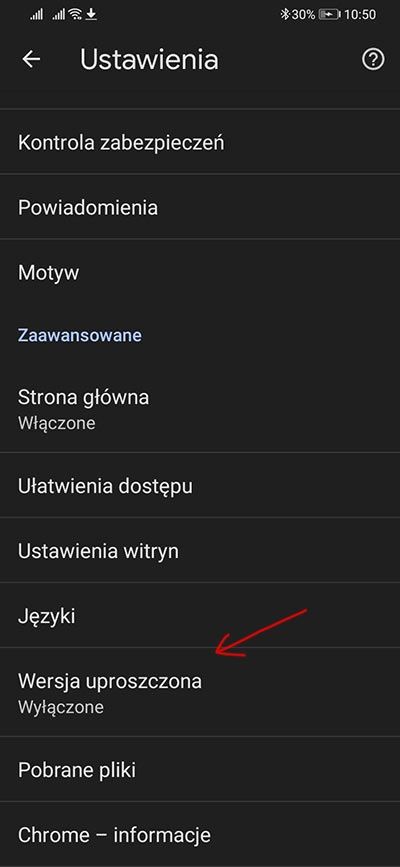 Wersja Uproszczona Google Chrome