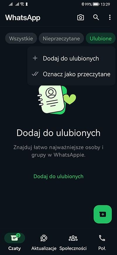whatsapp ulubione