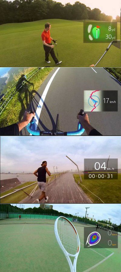 Sony SmartEyeglass Attach przykłady