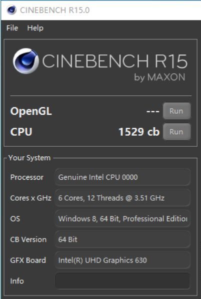 Intel Core i5-10600K - wydajność Cinebench R15