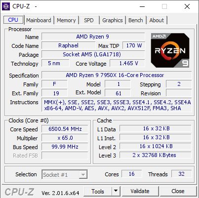 AMD Ryzen 9 7950X - rekord podkręcania