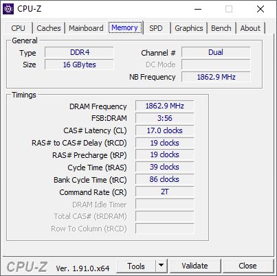 Thermaltake Toughram RGB 3200 MHz - podkręcanie pamięci