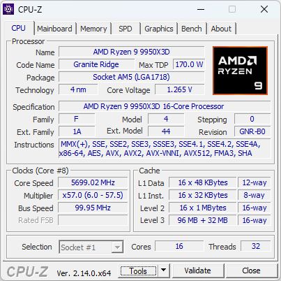 AMD Ryzen 9 9950X3D