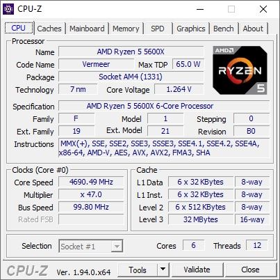 AMD Ryzen 5 5600X  podkręcanie procesora