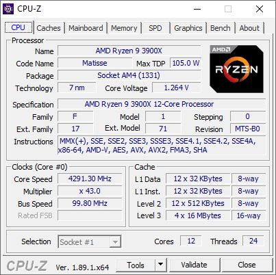 AMD Ryzen 9 3900X - podkręcanie