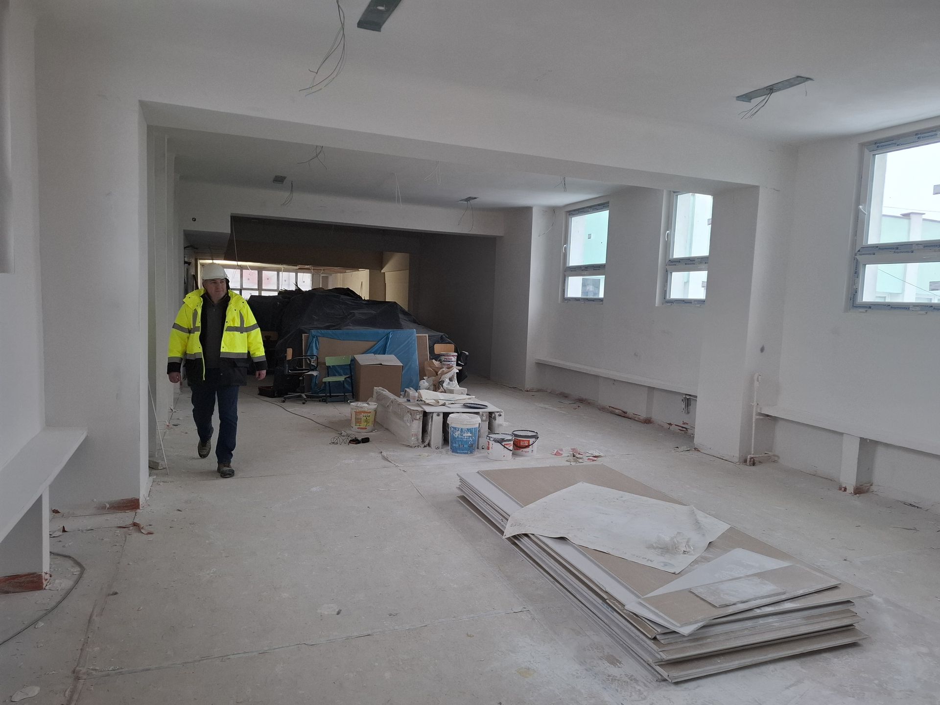 Remontowane pomieszczenie