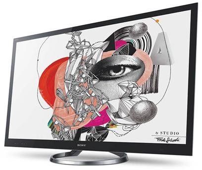 sony bravia hx95 telewizor wygląd prz&oacute;d rysunki promocja